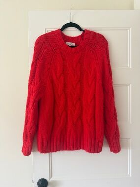 Love, Whit by Whitney Port women’s small bright red sweater